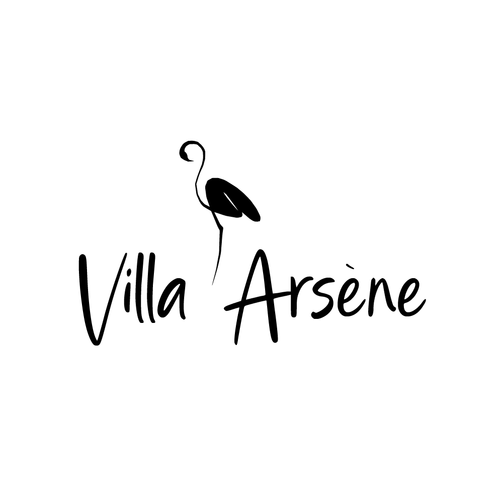 VA_ICON_PELICAN_TRANSPARENT Logo Villa Arsène noir